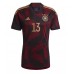 Deutschland Thomas Muller #13 Fußballbekleidung Auswärtstrikot WM 2022 Kurzarm